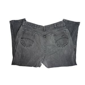 Vintage Chic Black Denim Jeans Size 24 Relaxed